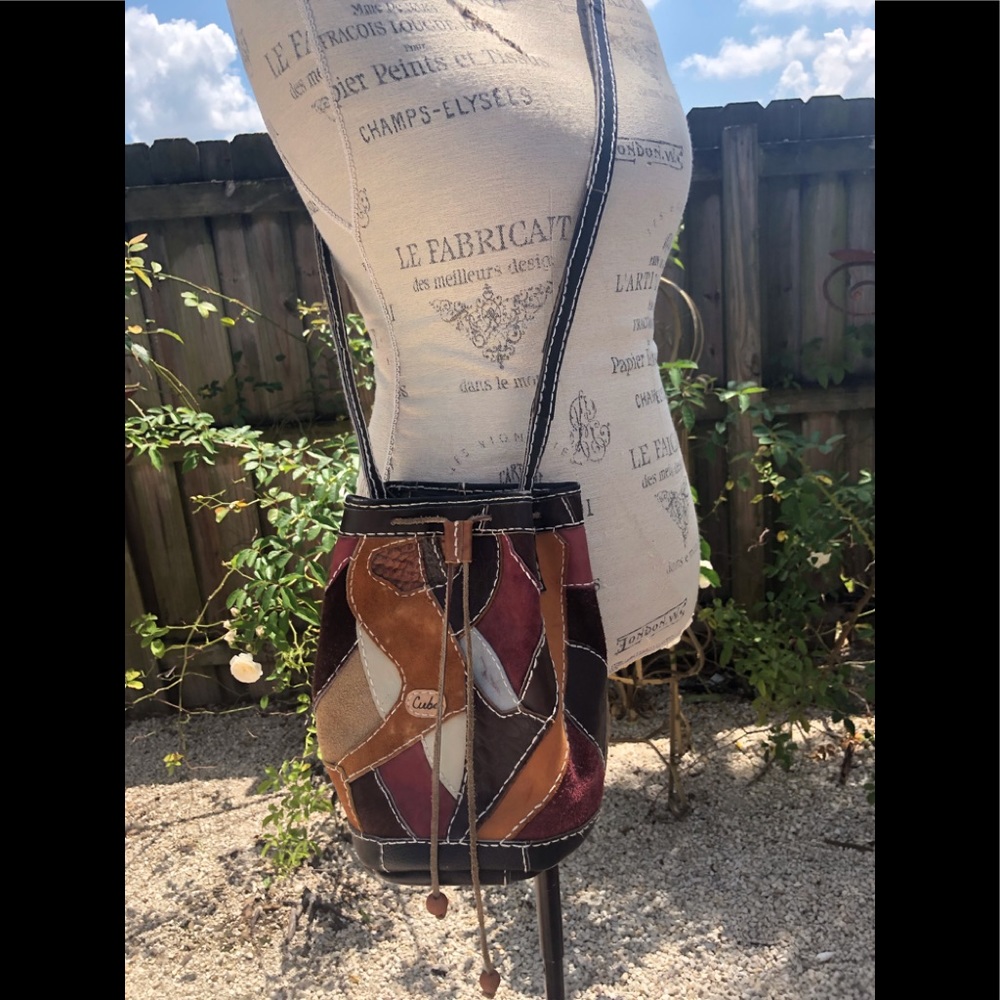 Original artesenia from CUBA small leather bucket